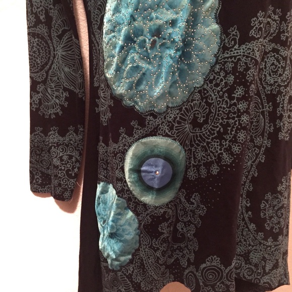 Desigual Women’s Asymmetrical Colorful Shirt Small - Picture 5 of 8